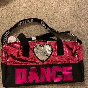 Justice sequin dance bag